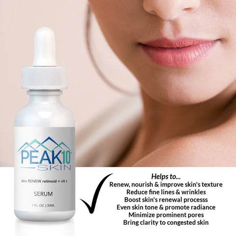 Peak 10 Skin RENEW retinoids + vit c serum 1oz