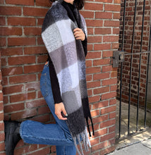Load image into Gallery viewer, Sprigs Oversized Checked Scarf and Fleece Texting Gloves
