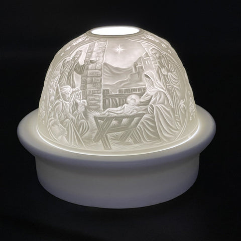 Luumii Lights Holiday Motif Porcelain Dome w/ LED Base