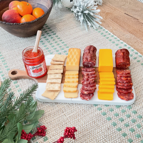 Sergio's Charcuterie 7-piece marble and Acacia Wood Holiday Collection