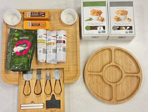 Sergio Ultimate Charcuterie Kit: Board, Utensils, & Artisanal Pairing