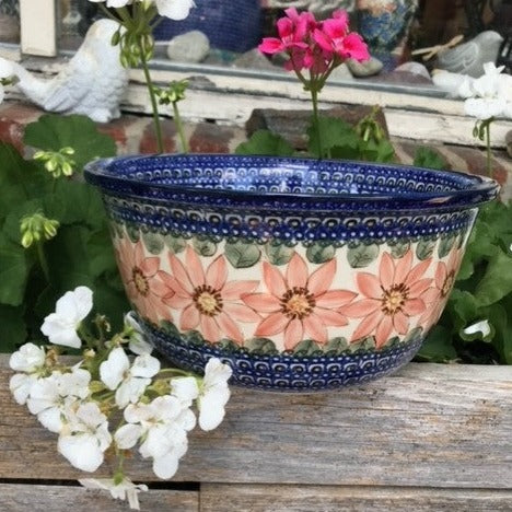 Polish Pottery Signature Large Mixing Bowl