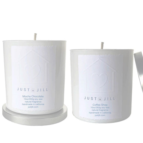 Just Jill Scented Candles Coffee Shop and Mocha Chocolate(2 pack)