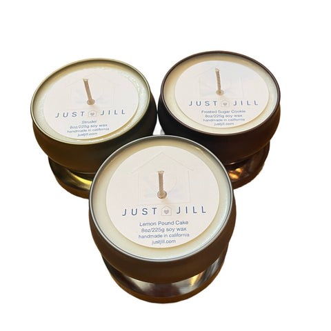 Just Jill Set of 3 Limited Edition Bakery Scented Candle Tins