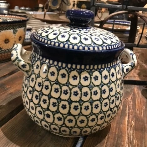 Polish Pottery Large Round Decorative Jar