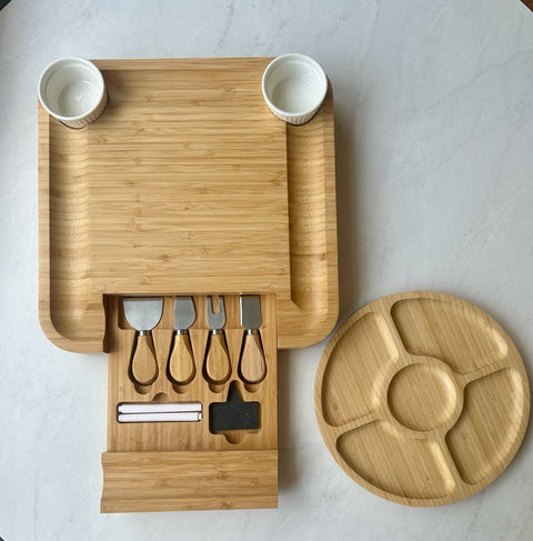 Sergio Ultimate Charcuterie Kit: Board, Utensils, & Artisanal Pairing