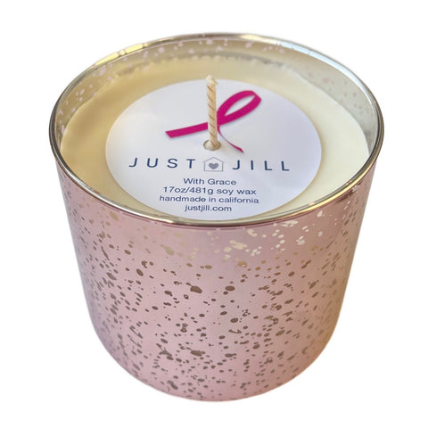 Just Jill Limited-Edition Breast Cancer Awareness Mercury Glass Candle