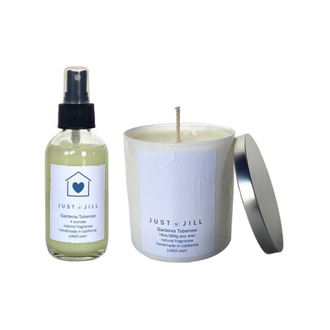 Just Jill Scented Candle and Room Spray Gardenia Tuberose