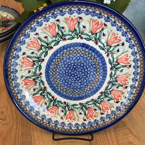 Polish Pottery Signature Dinner/Wall Hanging Plate