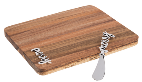 Choice of Rectangle Cutting Board & Spreader for Just Jill