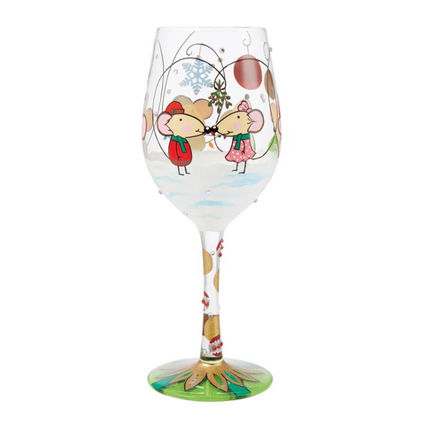 Lolita Not Even a Mouse Hand Painted Wine Glasses