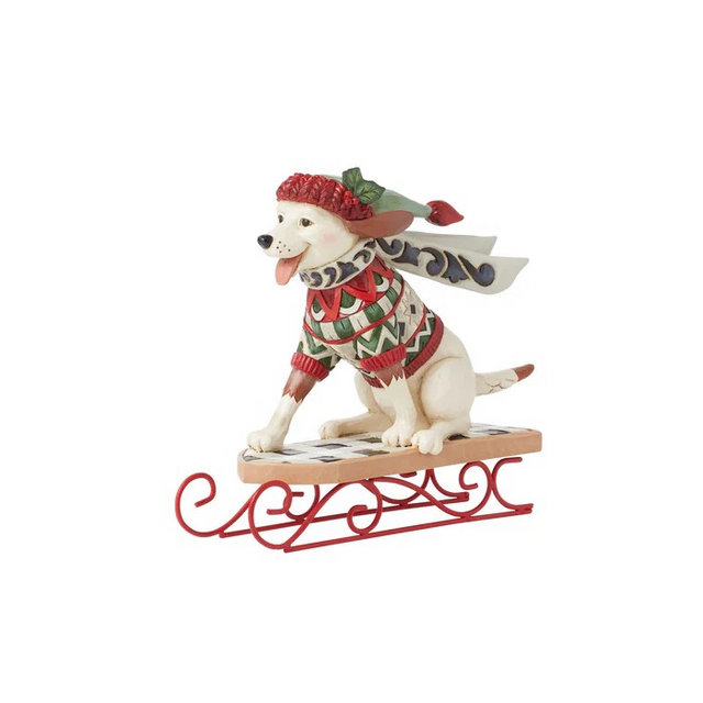 Jim Shore Highland Dog on Sled Figurine Just Jill Shop