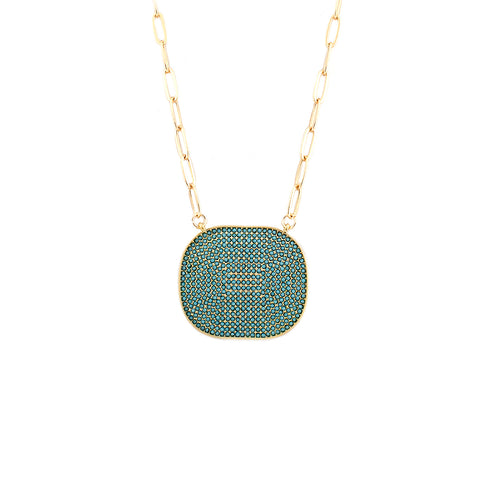 Marlyn Schiff Pave Statement Necklace