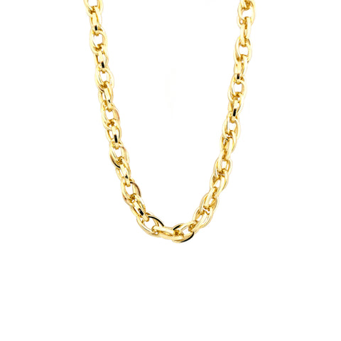 Marlyn Schiff Twisted Oval Link Necklace