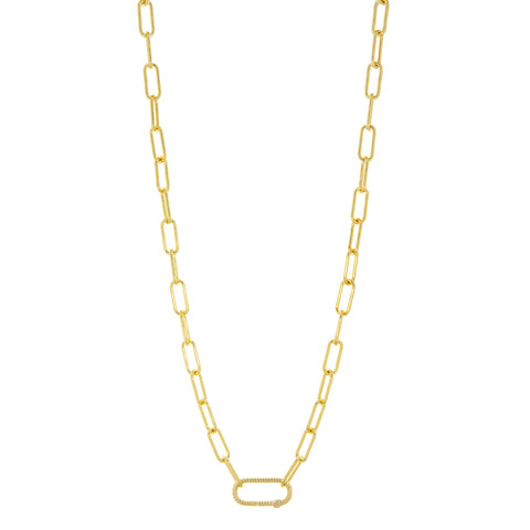 Maryln Schiff 27" Goldtone Y Link Necklace