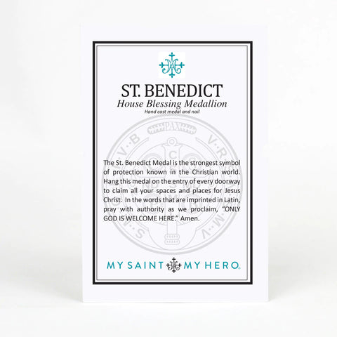 My Saint My Hero St Benedict House Blessing Medal