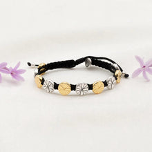 Load image into Gallery viewer, My Saint My Hero Be Kind Human Bloom Bracelet-Silver and Gold
