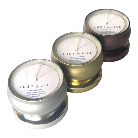 Just Jill Set of 3 Limited Edition Fall Scented Candle Tins