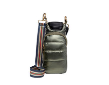 Load image into Gallery viewer, WanderFull HydroBag Green CrossBody with Camo Strap
