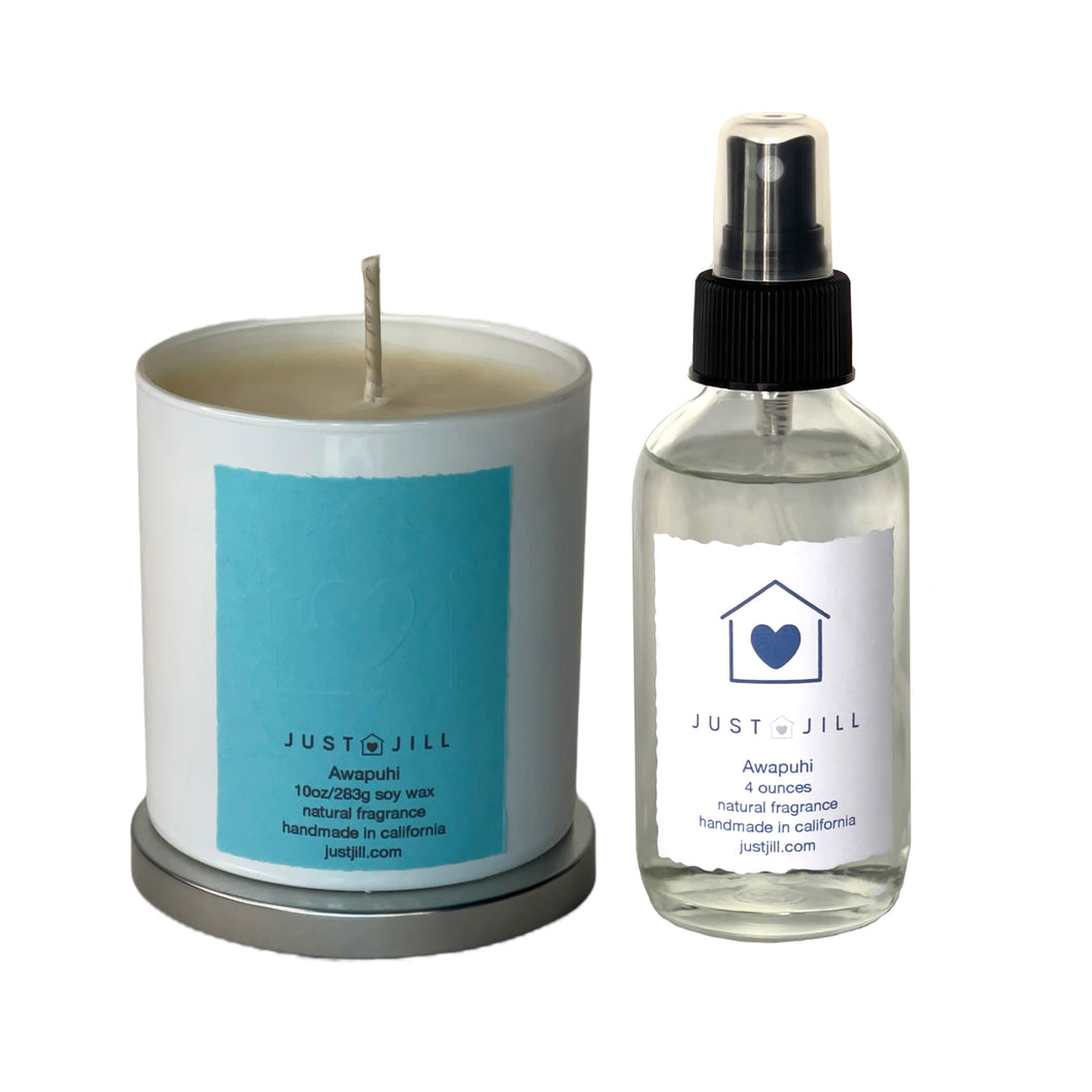Just Jill Scented Candle and Room Spray Awauphi