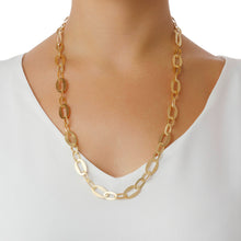 Load image into Gallery viewer, Bellissimo Bronzo Satin Flat Link Necklace
