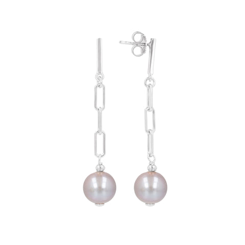 Louis Dell'Olio "Perla Moderna" Ming Cultured Pearl Dangle Earrings