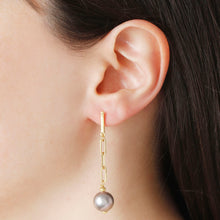 Load image into Gallery viewer, Louis Dell&#39;Olio &quot;Perla Moderna&quot; Ming Cultured Pearl Dangle Earrings

