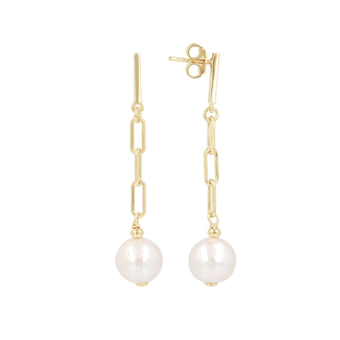 Louis Dell'Olio "Perla Moderna" Ming Cultured Pearl Dangle Earrings
