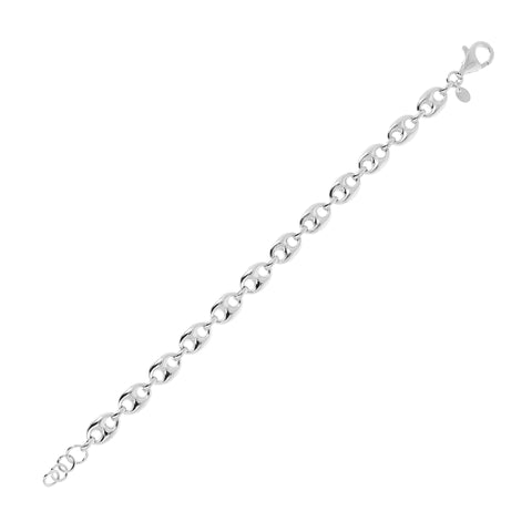 Italian Sterling Silver Marine Link Bracelet