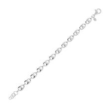 Load image into Gallery viewer, Italian Sterling Silver Marine Link Bracelet

