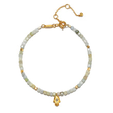 Load image into Gallery viewer, Satya Breath and Blessings Green Aquamarine Bracelet
