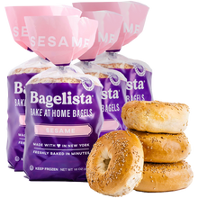 Load image into Gallery viewer, Bagelista Bake at Home Sesame Bagels
