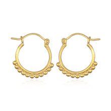 Load image into Gallery viewer, Gold Small Samsara Hoop Earrings - Satya Online
