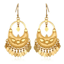 Load image into Gallery viewer, Gold Veils Earrings - Petal Chandelier - Satya Jewelry
