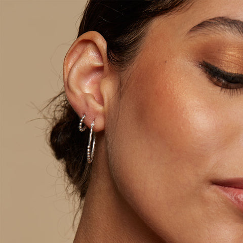 Satya Sterling Embrace Simplicity Hoop Earrings