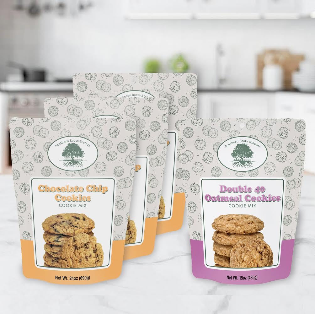 Southern Roots Sisters Gourmet Cookie Chocolate Chip Cookie Mix 4-pack