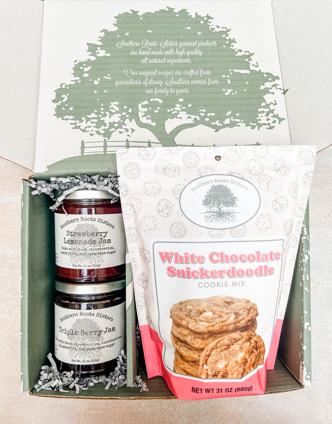 Southern Roots Sisters Sweet Jams and Cookie Gift Set