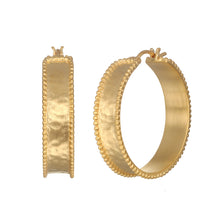 Load image into Gallery viewer, Bold Spirit Gold Hoop Earrings - Satya Jewelry
