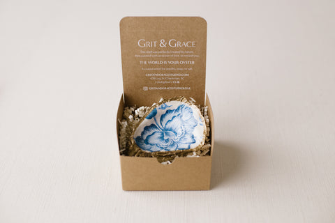 Grit and Grace Studio Decoupage Oyster Jewelry Dishes