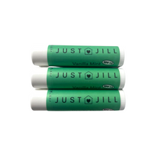 Load image into Gallery viewer, Just Jill &amp; Mad Gab&#39;s Set of 3 Vanilla Mint SPF 15 Lip Balms
