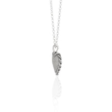 Load image into Gallery viewer, Danny Newfeld Sterling Silver Hammered Heart Shaped Pendant.
