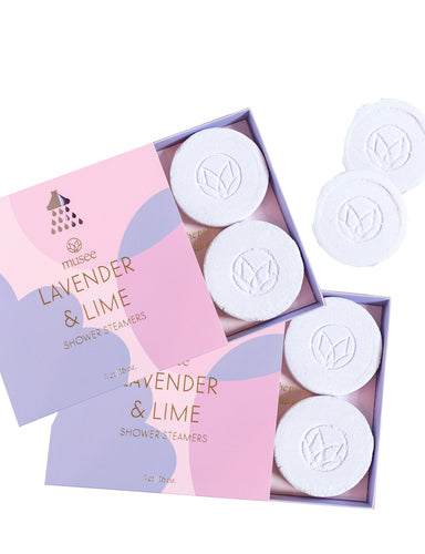 Musee Lavender and Lime Shower Steamers