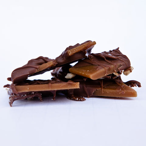 Pieces of Scamps Toffee Milk Chocolate Toffee