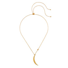 Load image into Gallery viewer, Satya Illuminated Path Gold Moon Necklace
