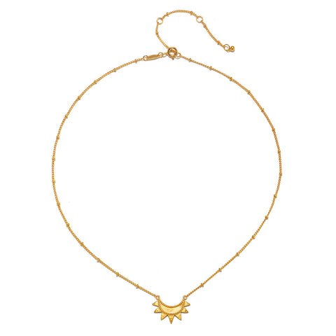 Satya Emergence Gold Sunburst Necklace