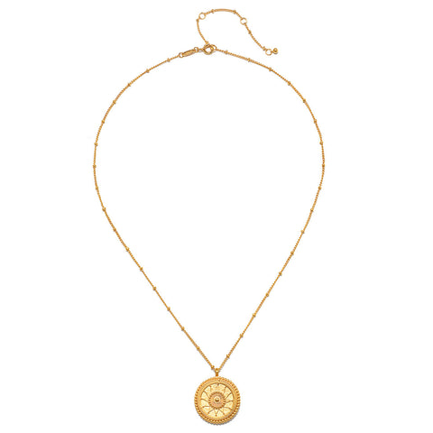 Satya First Light Gold Medallion Necklace