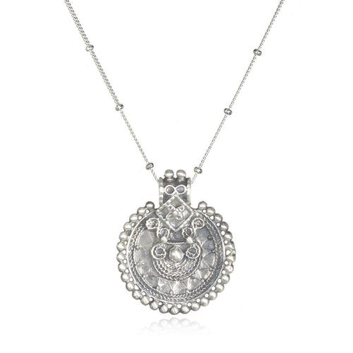 Silver Mandala Necklace - Satya Online