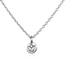 Load image into Gallery viewer, Silver Lotus Necklace - Delicate Flower - Satya Online
