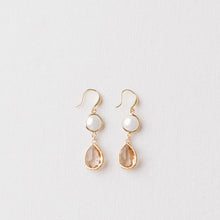 Load image into Gallery viewer, Grit and Grace Studio Rainbow Row Pearl/Rose Earrings

