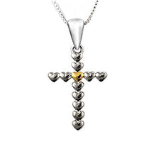 Load image into Gallery viewer, Steven Lavaggi Sterling Silver Petite Love Cross Necklace
